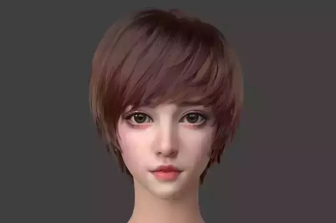 Beauty head shape 3D model
