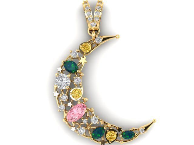 Half moon  3D print model_3