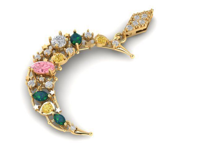 Half moon  3D print model_2