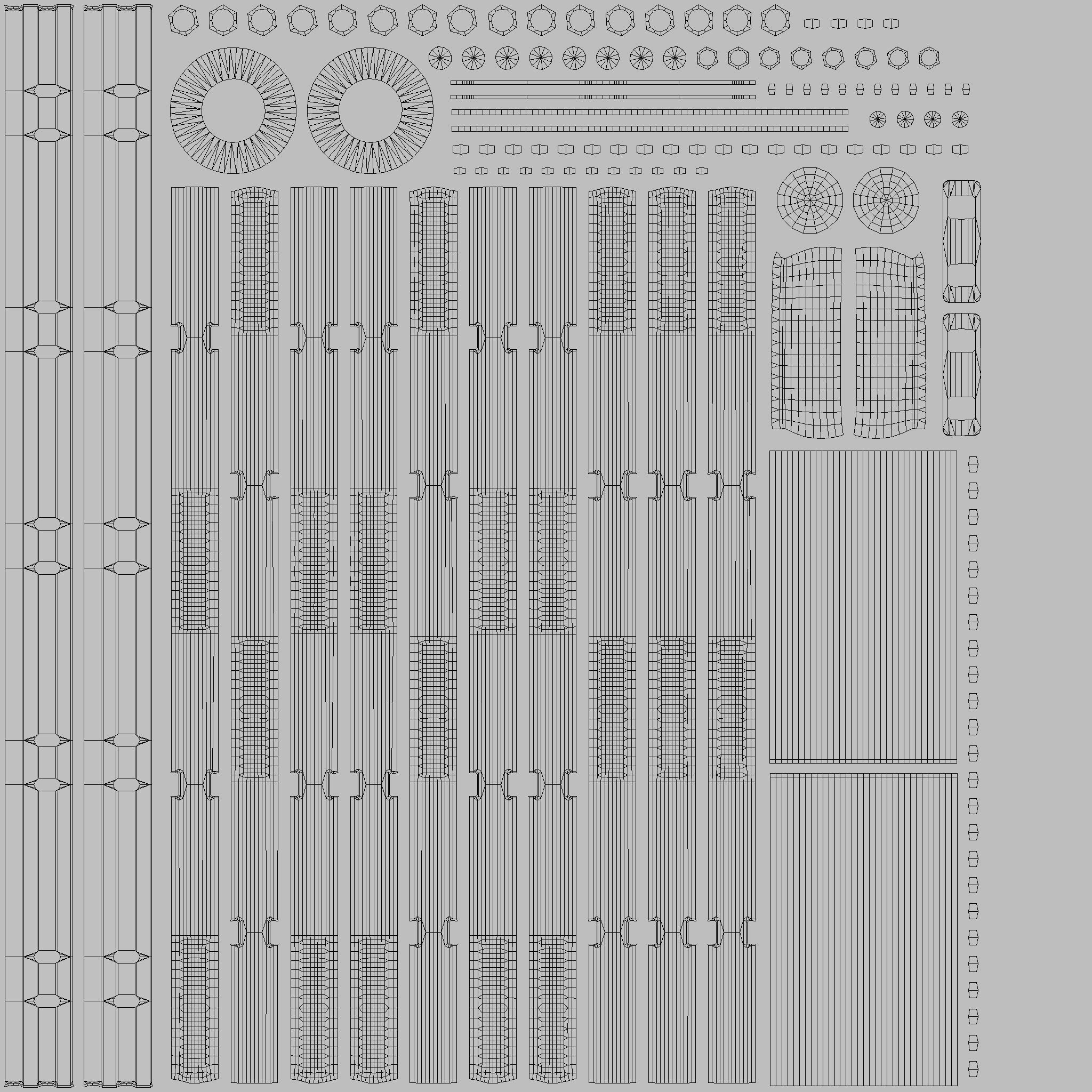 Bike Rack 10 PBR Game Ready Low-poly 3D model_23