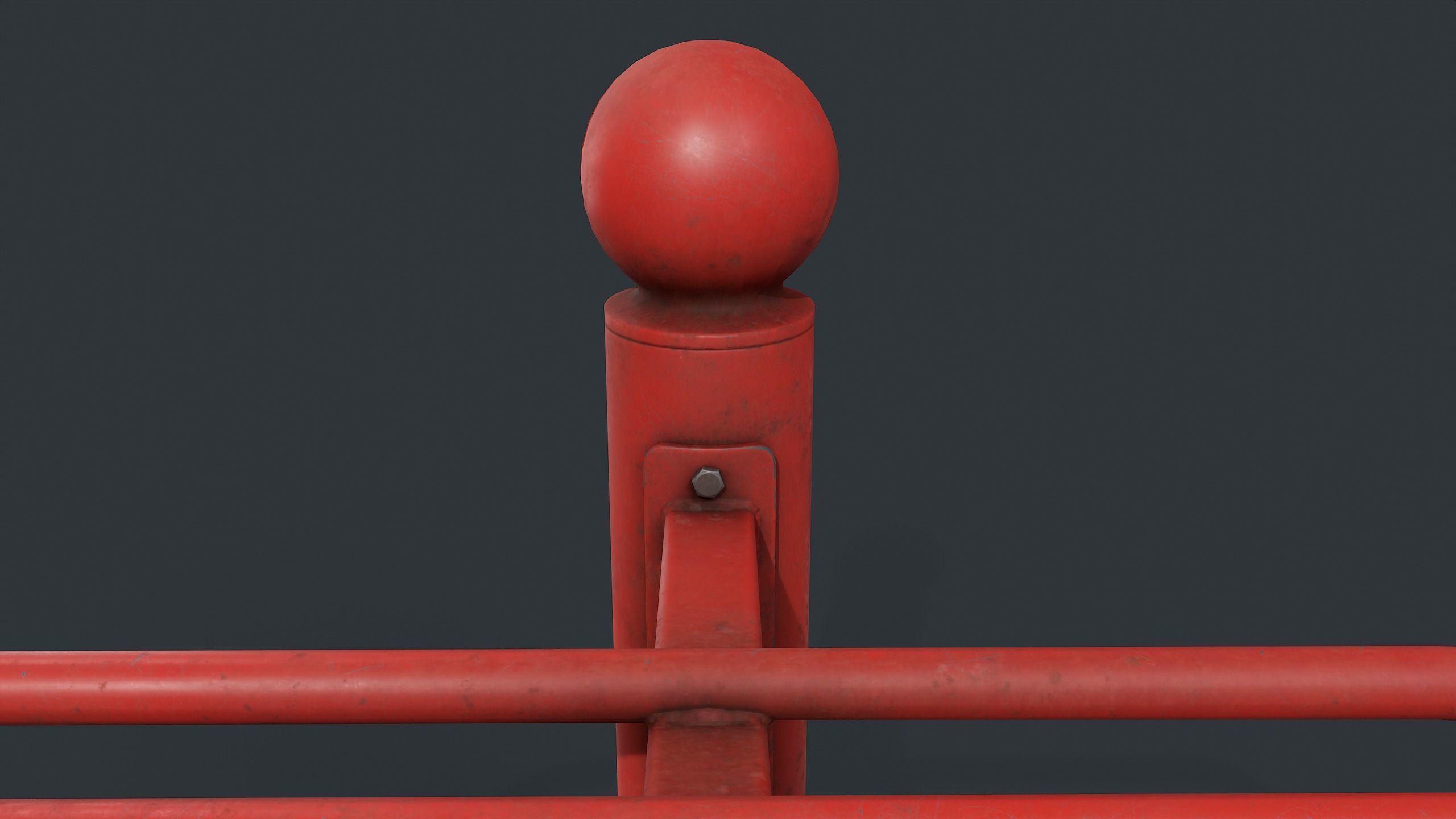 Bike Rack 10 PBR Game Ready Low-poly 3D model_9