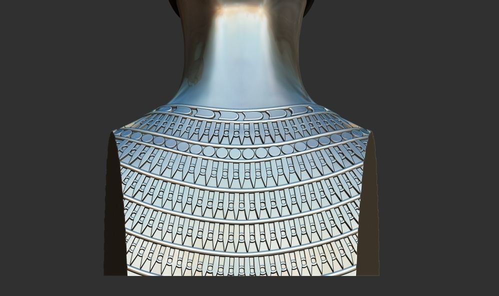 Bust of Nefertiti 3D Restored printable model 3D print model_7