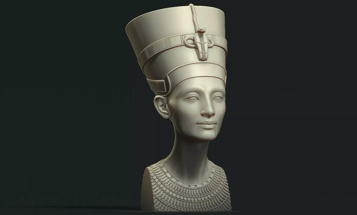 Bust of Nefertiti 3D Restored printable model 3D print model