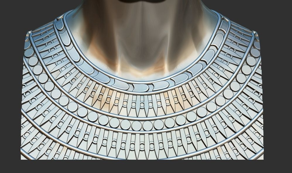 Bust of Nefertiti 3D Restored printable model 3D print model_8