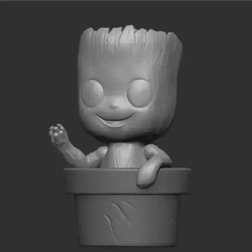 Groot with Planter stl 3D Print Model