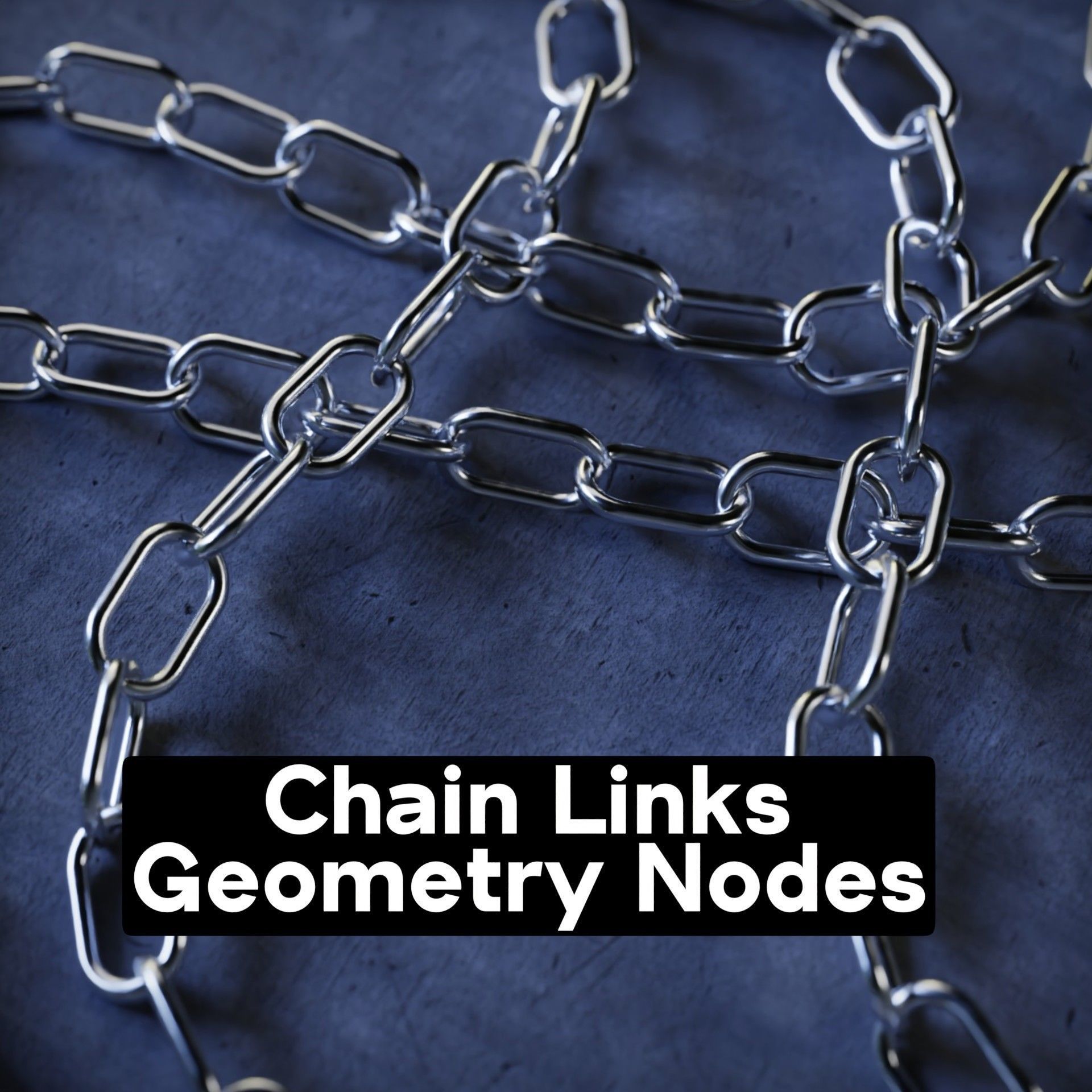 Customizable Chain Links - Geometry Nodes - Blender 3D model_13
