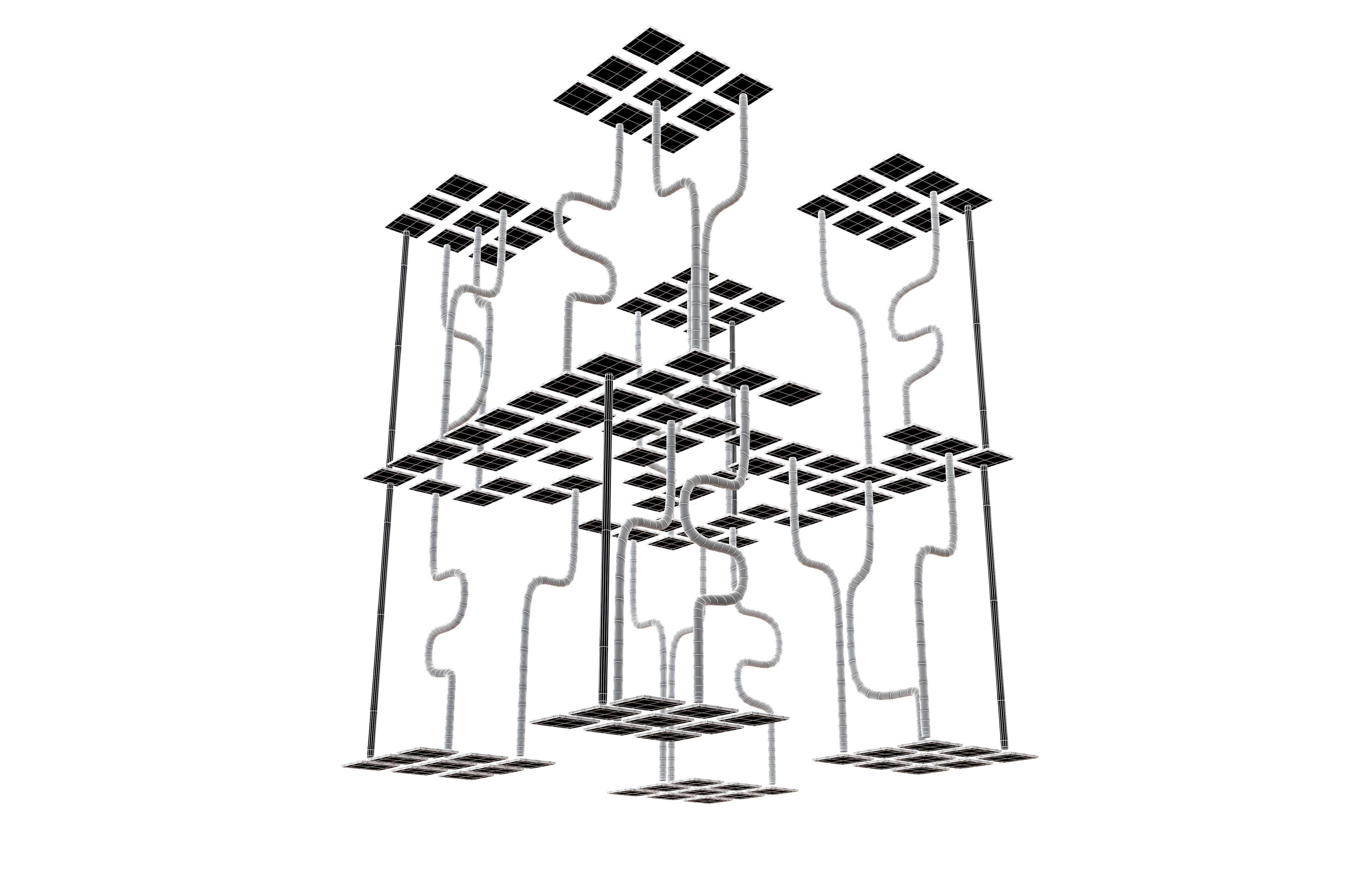 AI Generative Network Icon v1 002 Low-poly 3D model_6