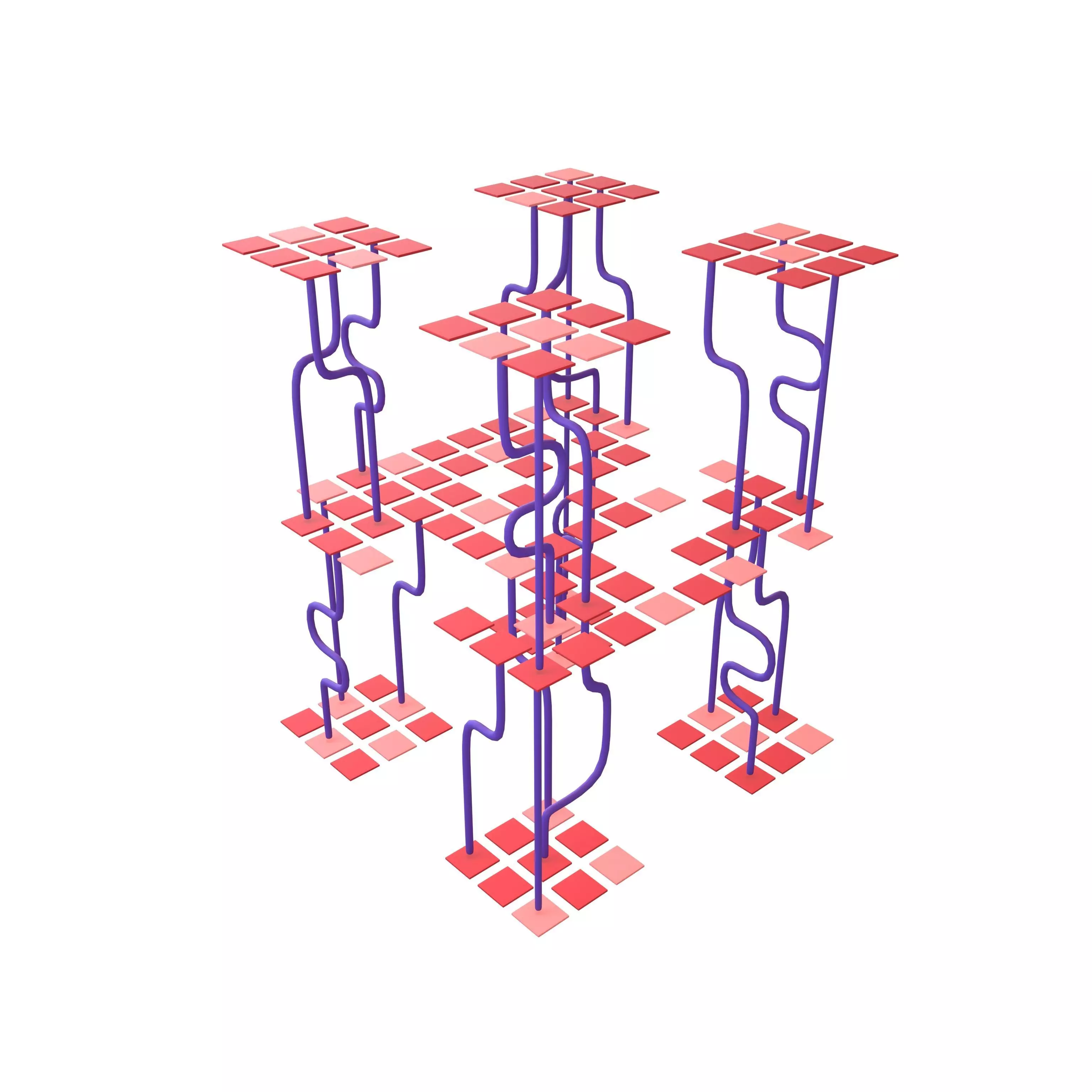 AI Generative Network Icon v1 002 Low-poly 3D model_0