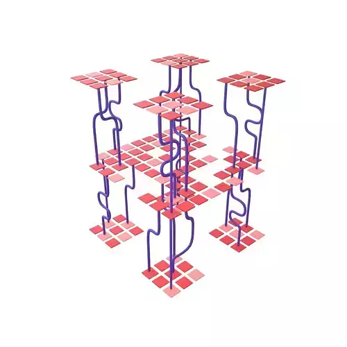 AI Generative Network Icon v1 002 Low-poly 3D model