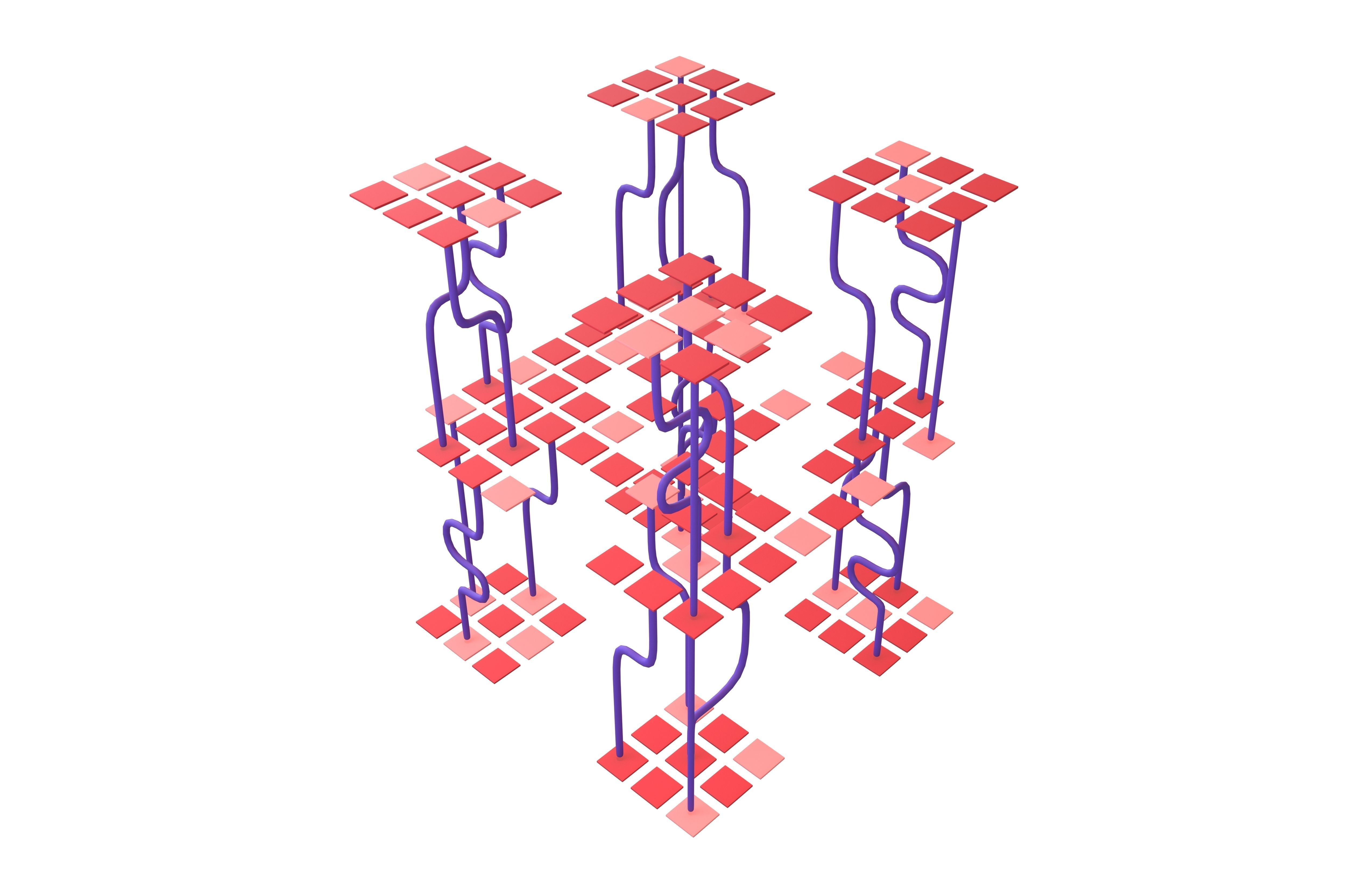 AI Generative Network Icon v1 002 Low-poly 3D model_2