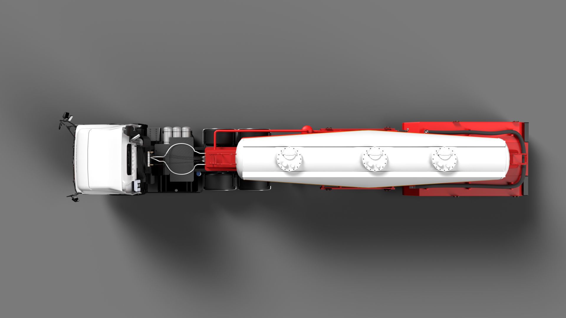 Isuzu GXZ360 Bulk Cement Trailer 3D model 3D model_16