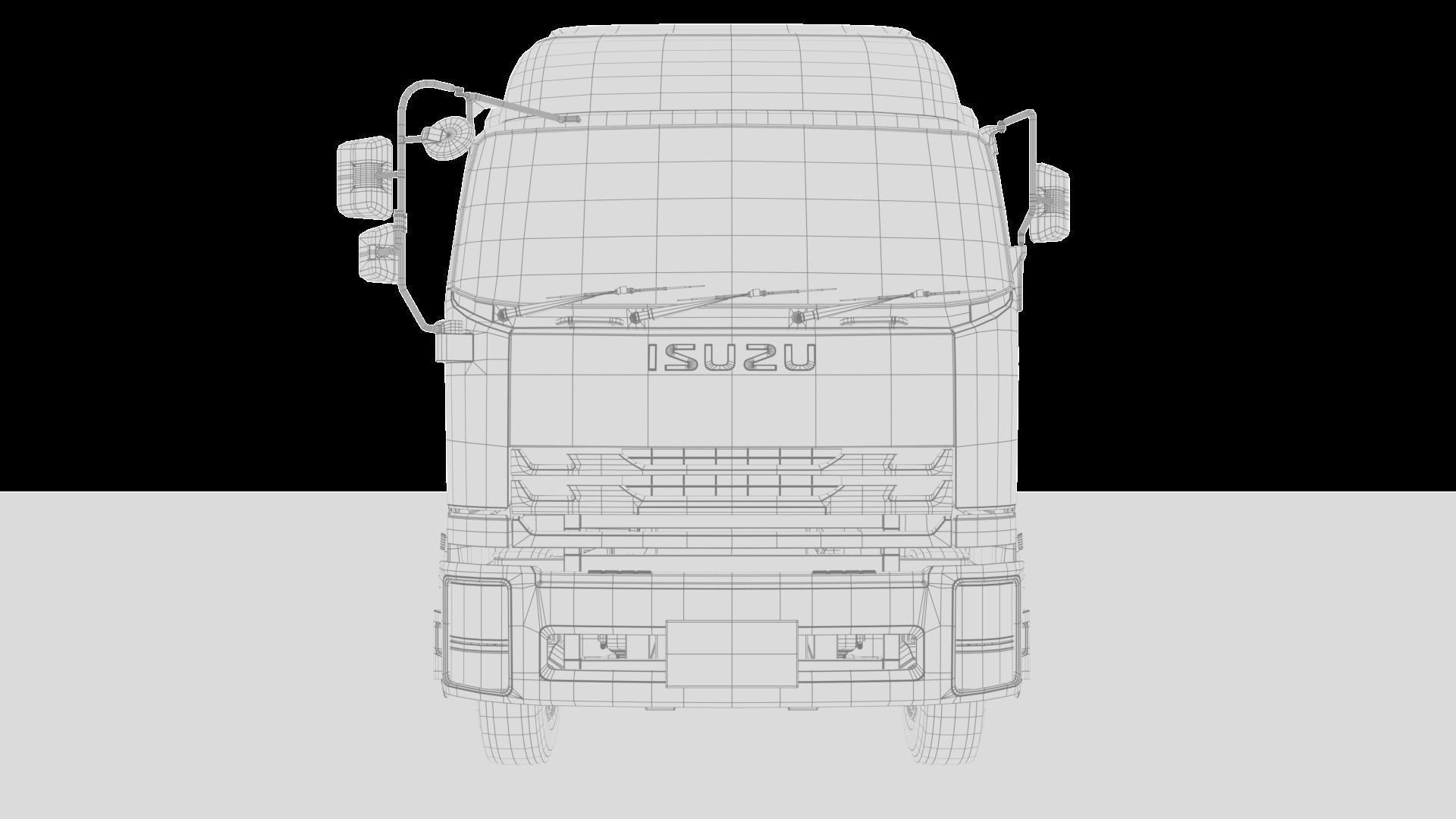 Isuzu GXZ360 Bulk Cement Trailer 3D model 3D model_33