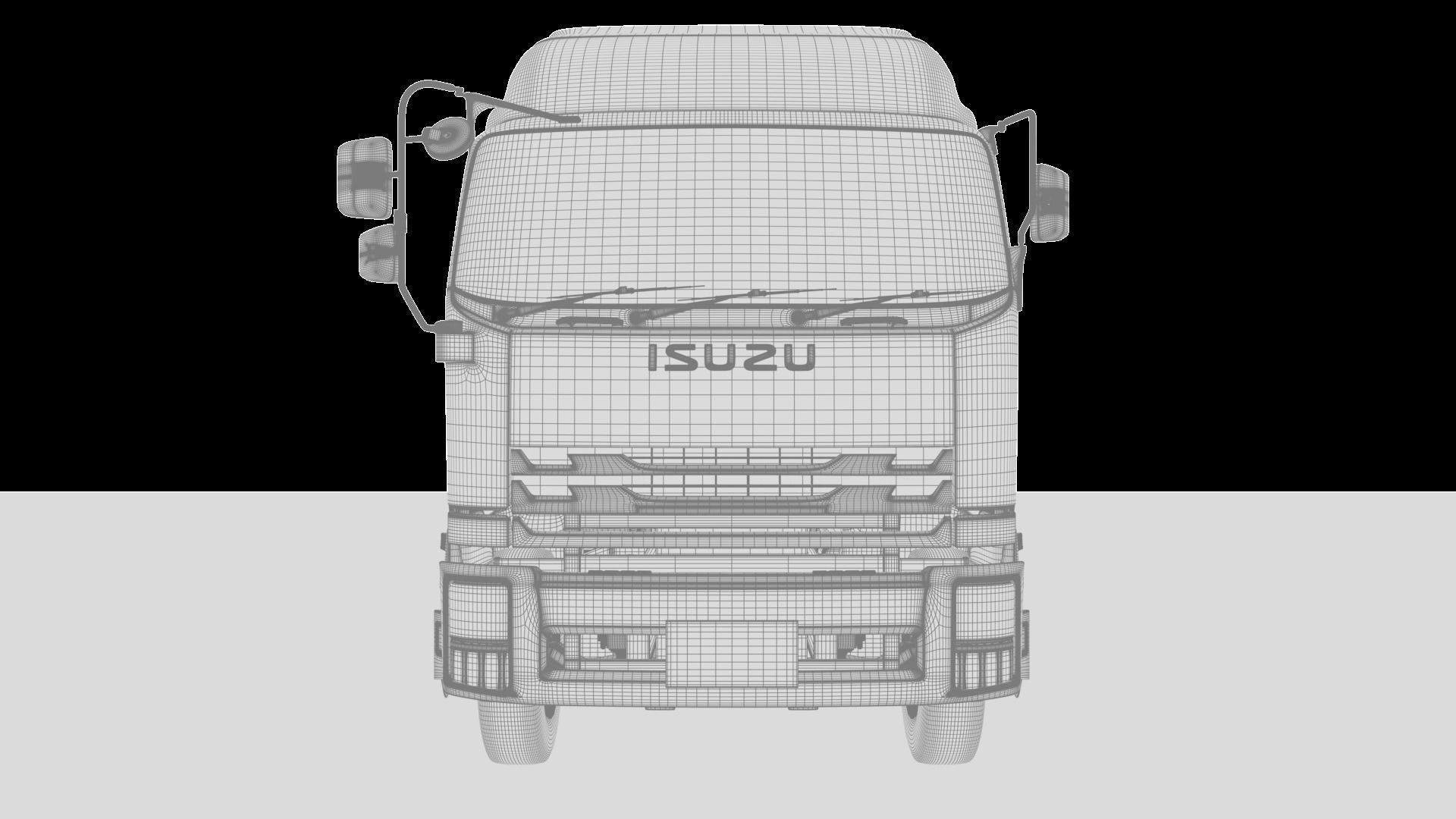 Isuzu GXZ360 Bulk Cement Trailer 3D model 3D model_34