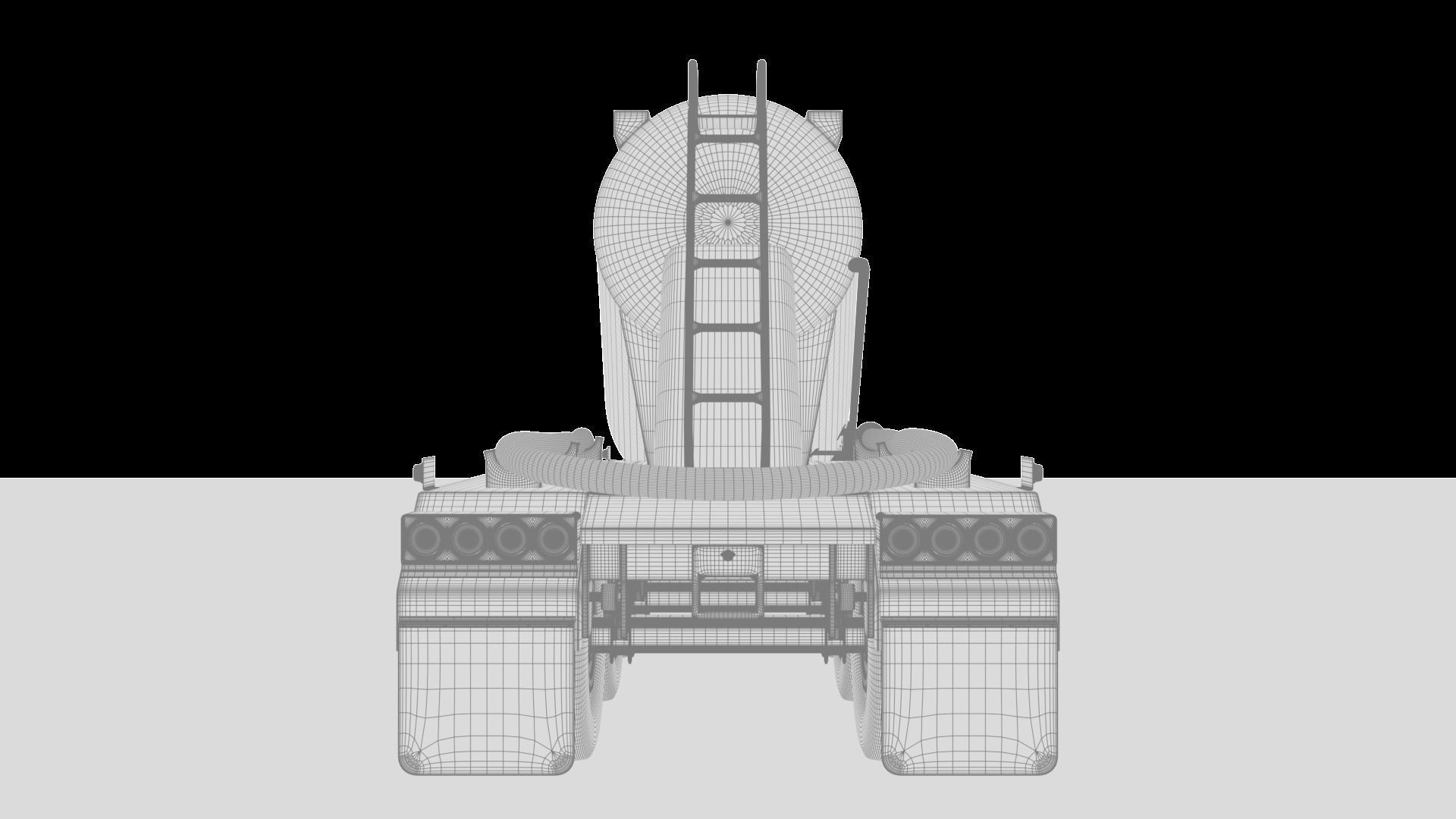 Isuzu GXZ360 Bulk Cement Trailer 3D model 3D model_26