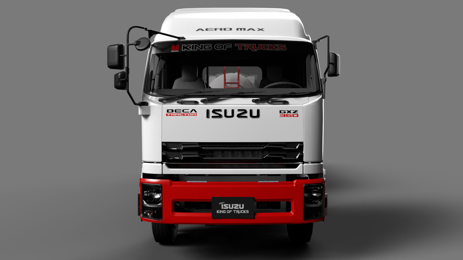 Isuzu GXZ360 Bulk Cement Trailer 3D model 3D model_14