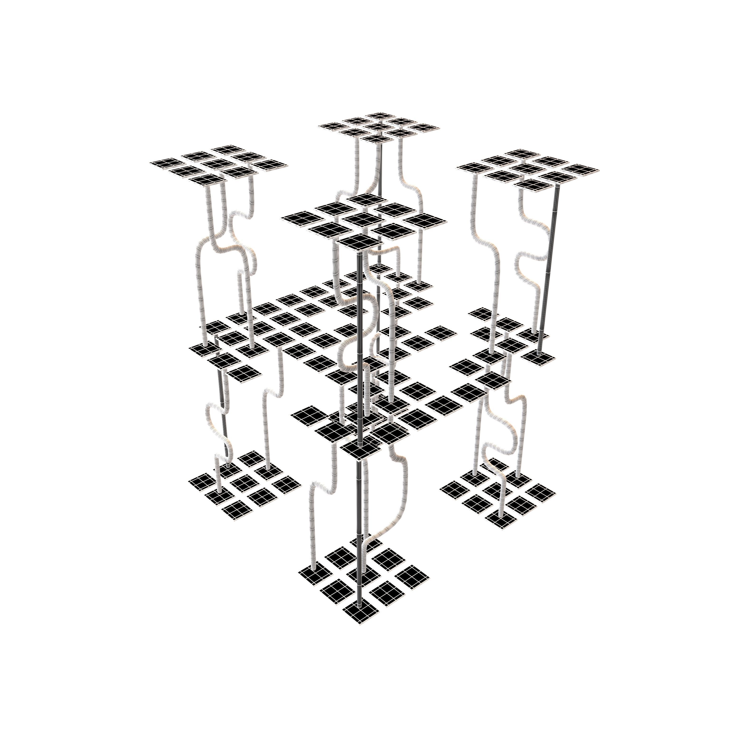 AI Generative Network Icon v1 003 Low-poly 3D model_7