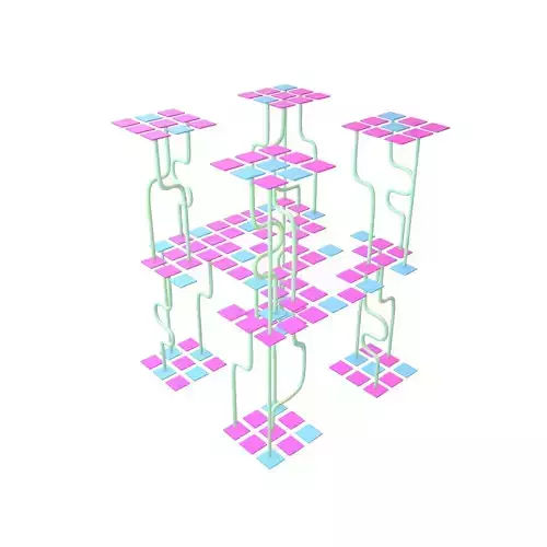 AI Generative Network Icon v1 003 Low-poly 3D model