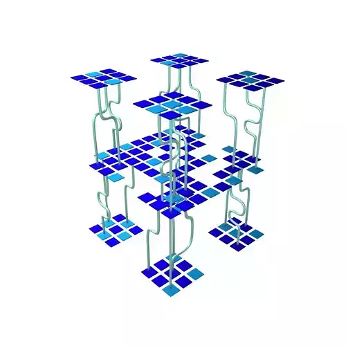 AI Generative Network Icon v1 004 Low-poly 3D model