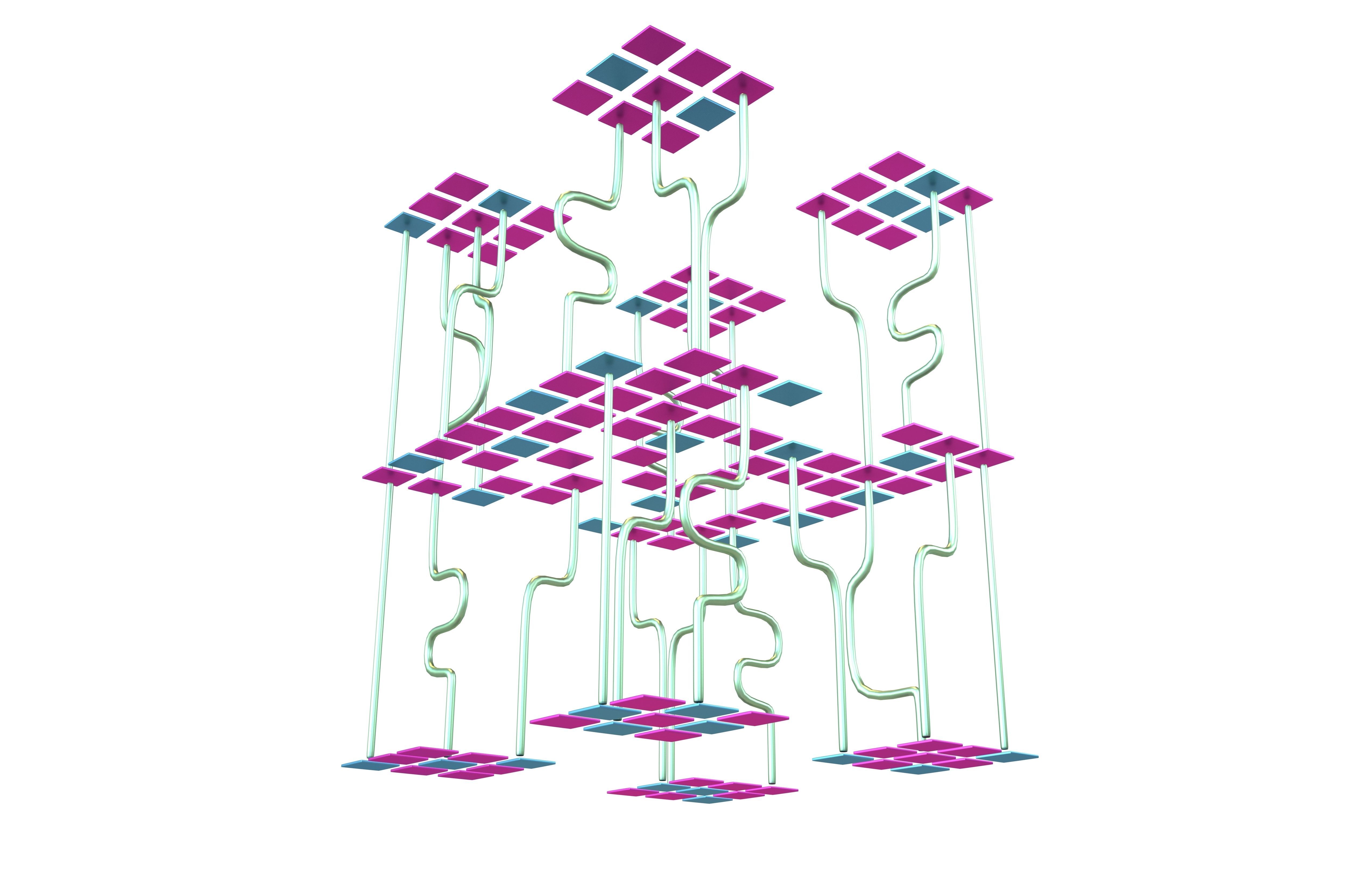 AI Generative Network Icon v1 006 Low-poly 3D model_1