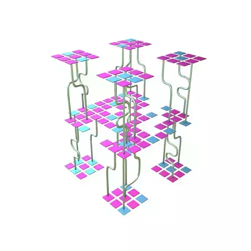 AI Generative Network Icon v1 006 Low-poly 3D model