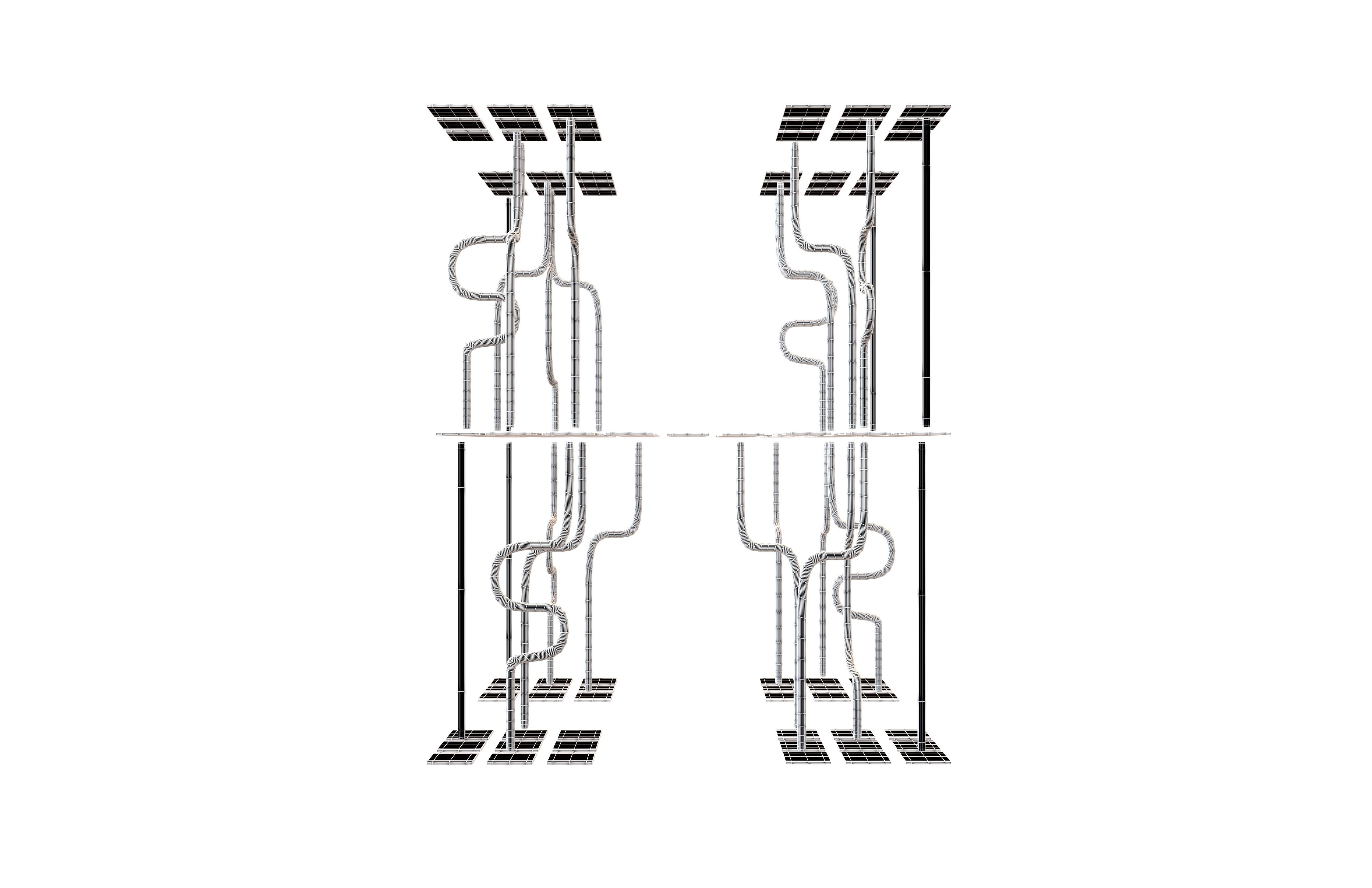 AI Generative Network Icon v1 006 Low-poly 3D model_4