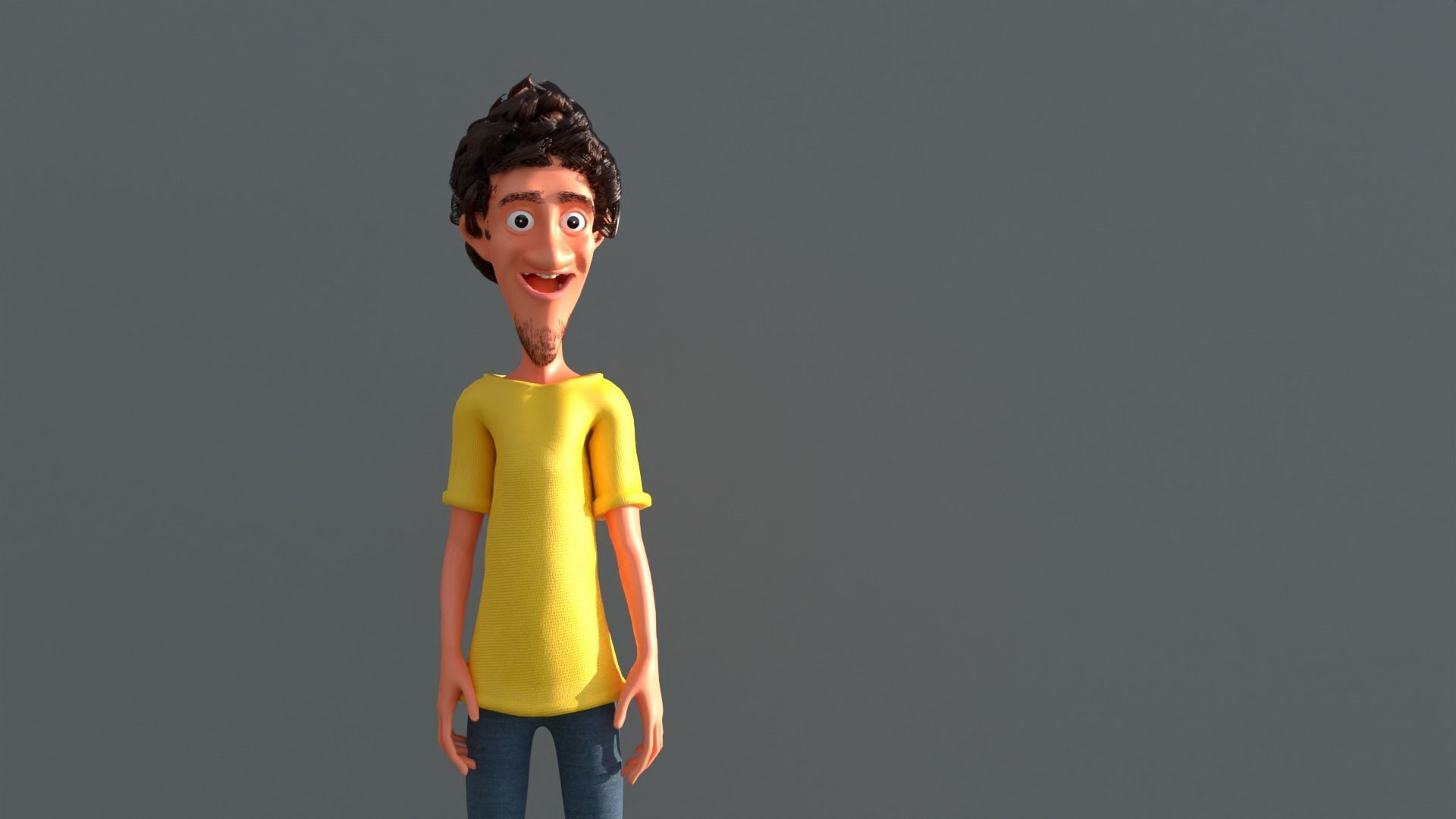 Stylized Cartoon Boy Characters   3D model_7