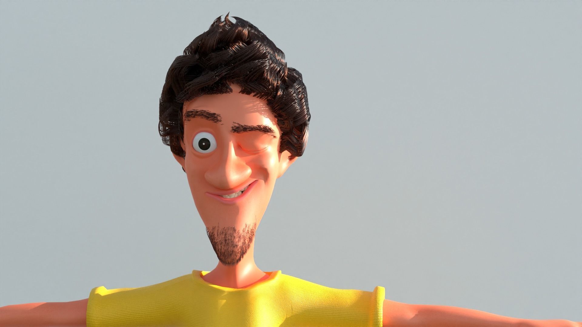 Stylized Cartoon Boy Characters   3D model_6