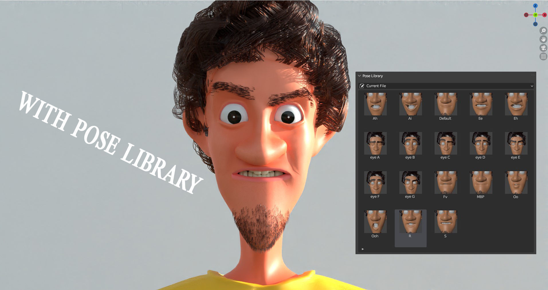 Stylized Cartoon Boy Characters   3D model_4