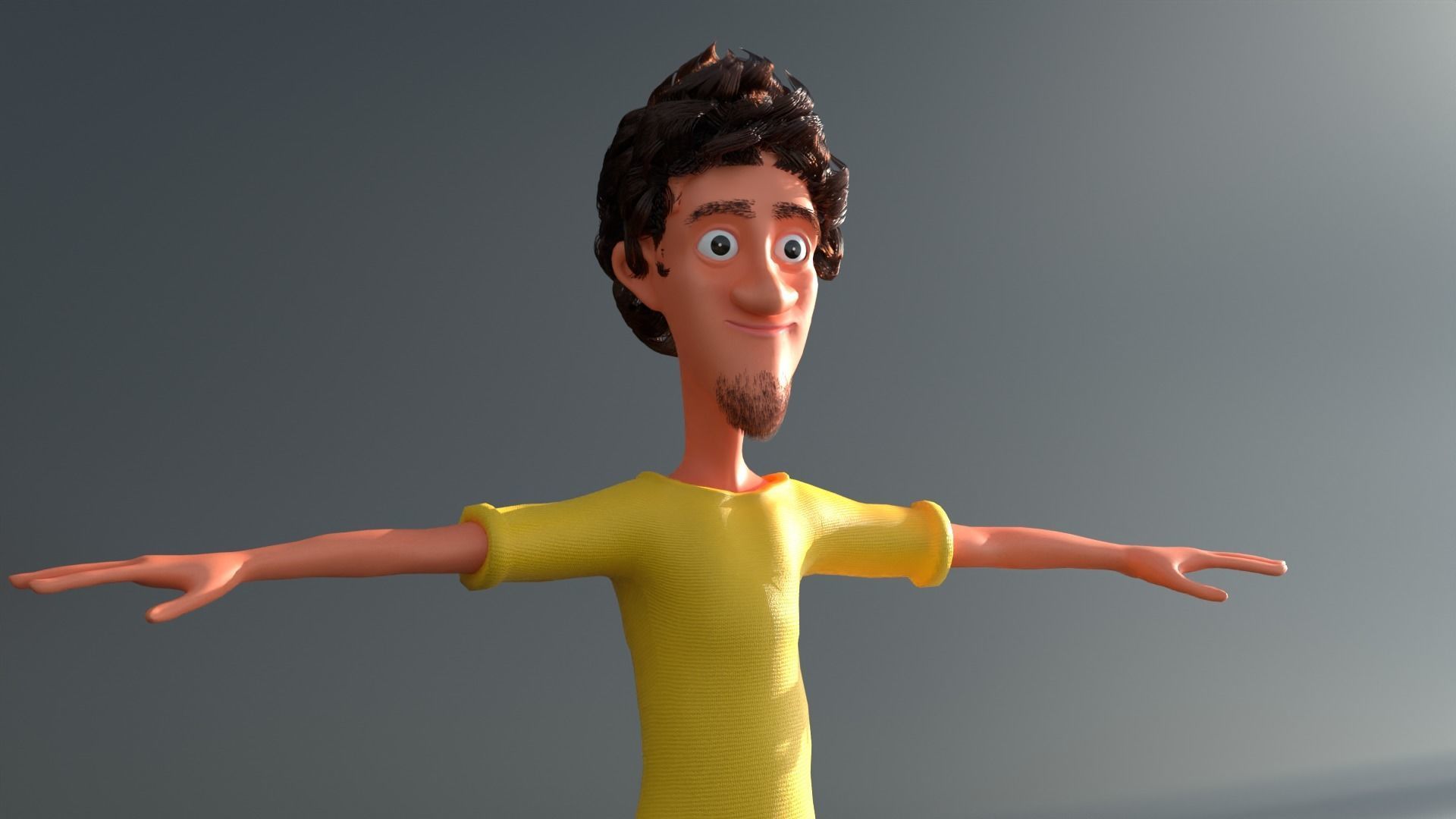 Stylized Cartoon Boy Characters   3D model_9