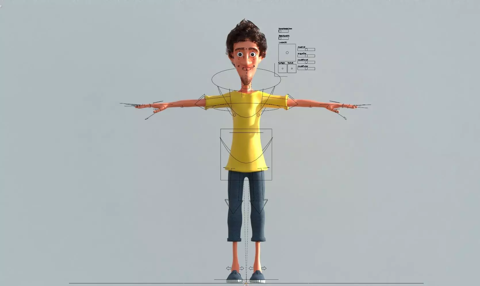 Stylized Cartoon Boy Characters   3D model_0