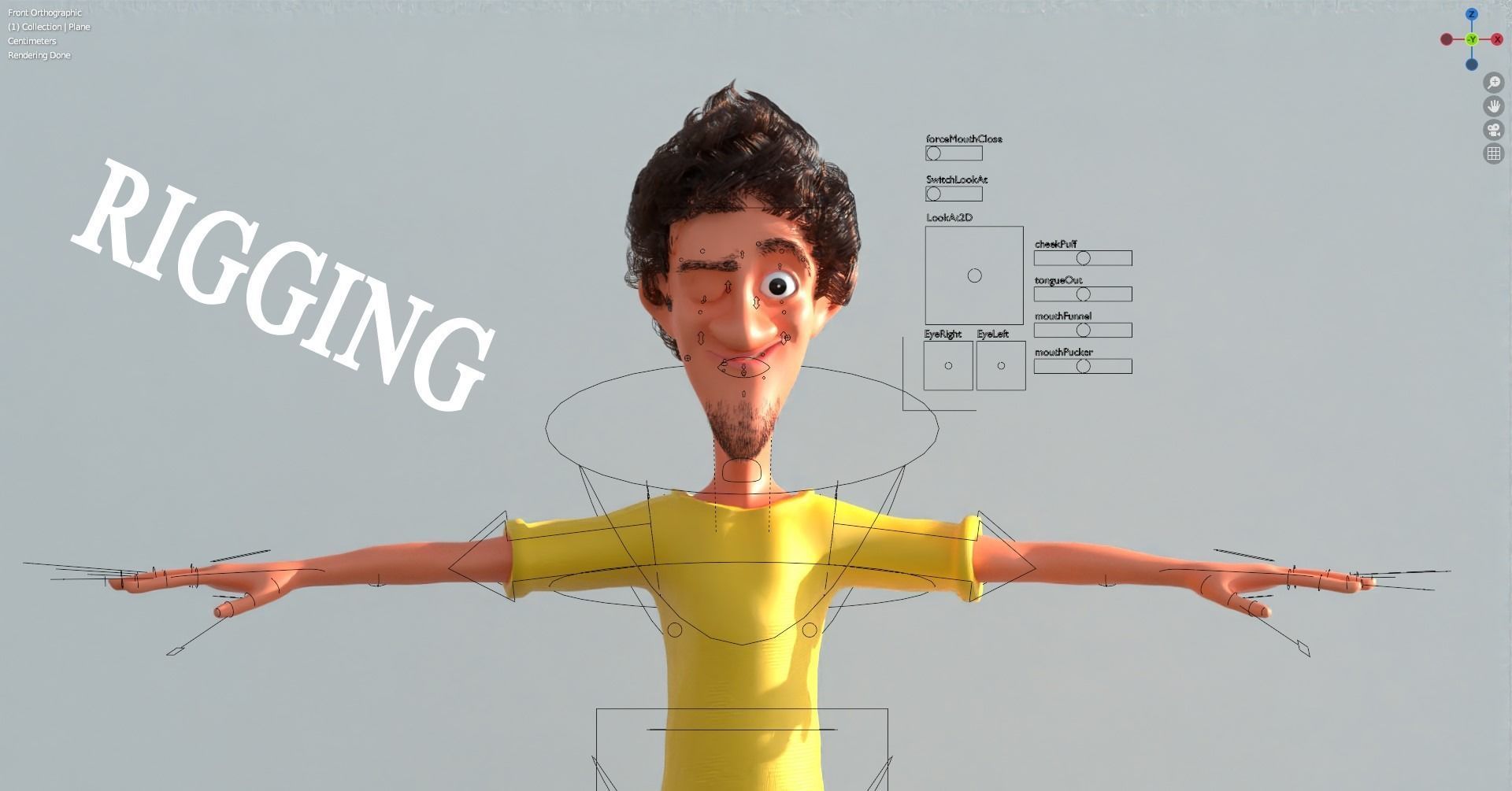 Stylized Cartoon Boy Characters   3D model_3