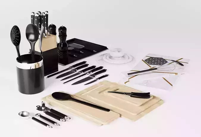 Kitchen Essentials Volume 1- Preparation Tools Set - D5Render