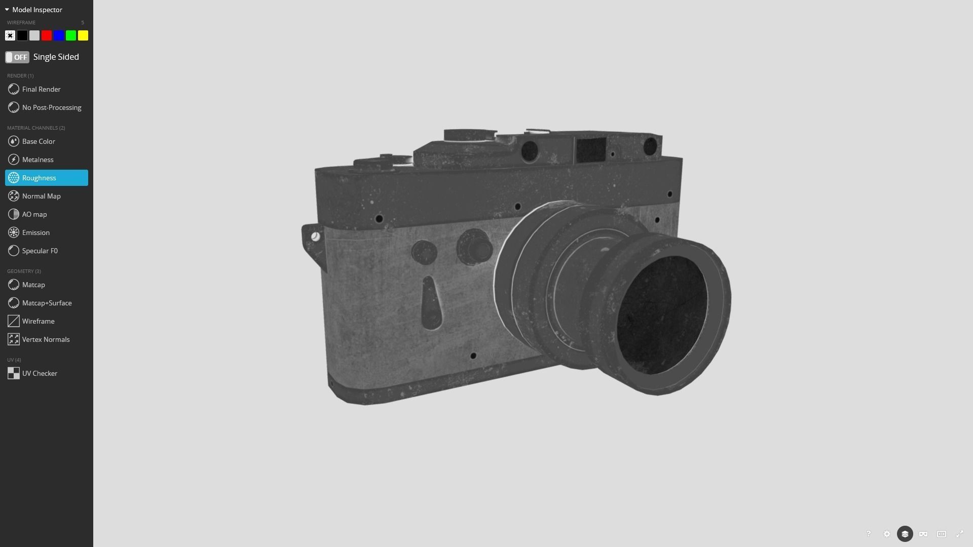 Analog Camera 3D Model Low-poly 3D model_7