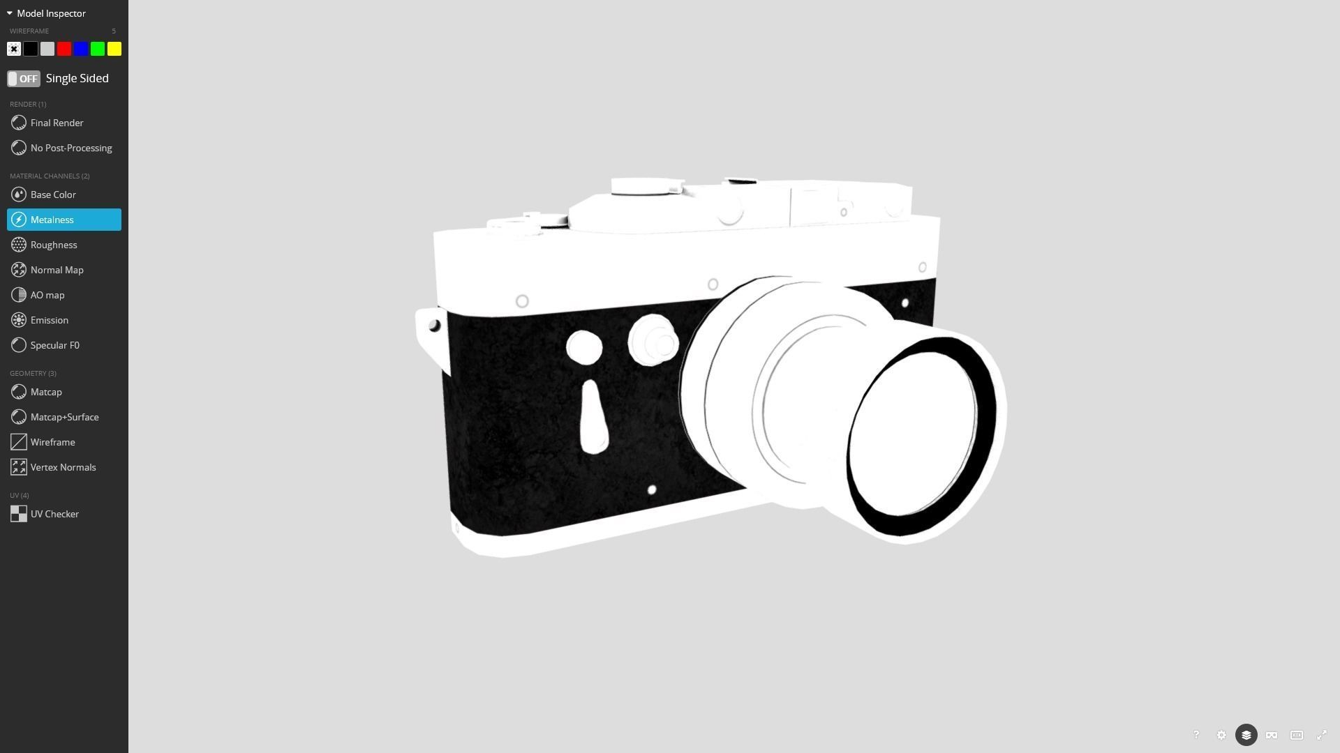 Analog Camera 3D Model Low-poly 3D model_6