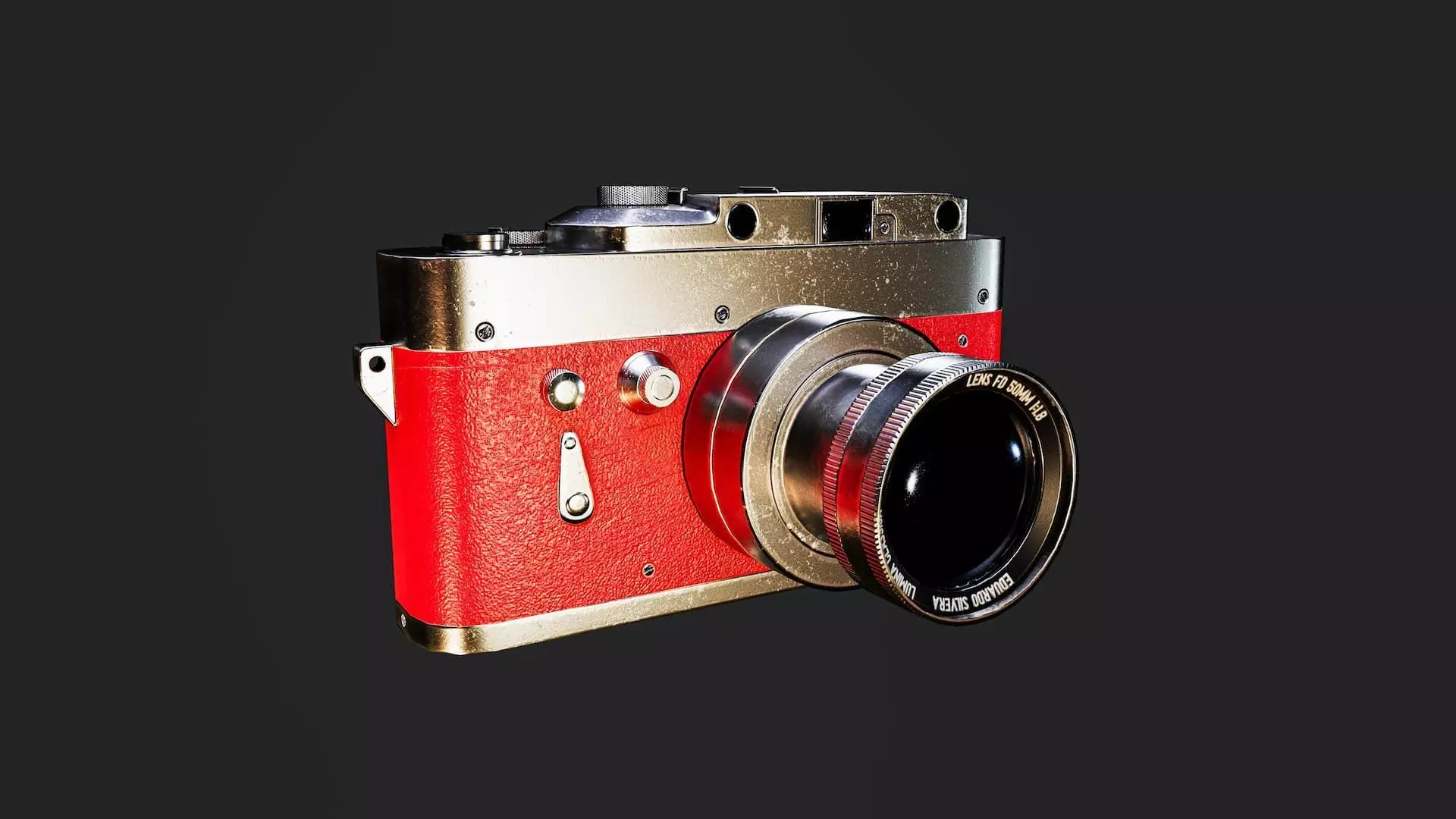 Analog Camera 3D Model Low-poly 3D model_0
