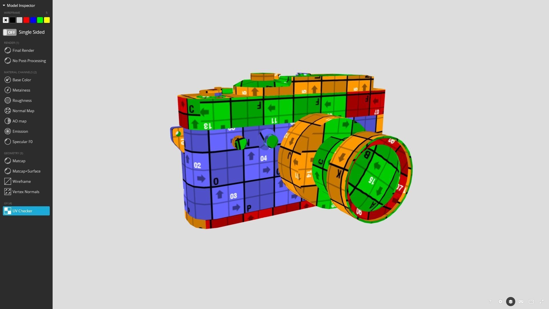 Analog Camera 3D Model Low-poly 3D model_13