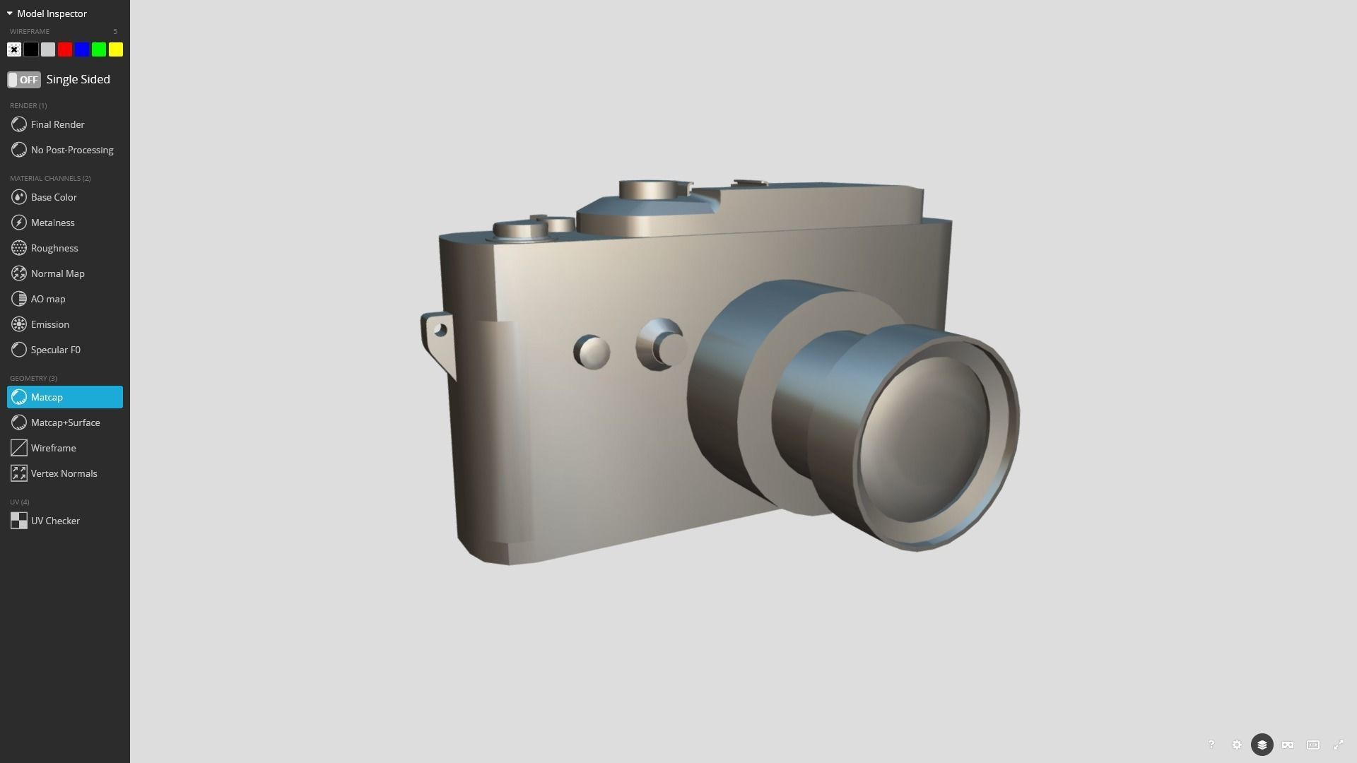 Analog Camera 3D Model Low-poly 3D model_10