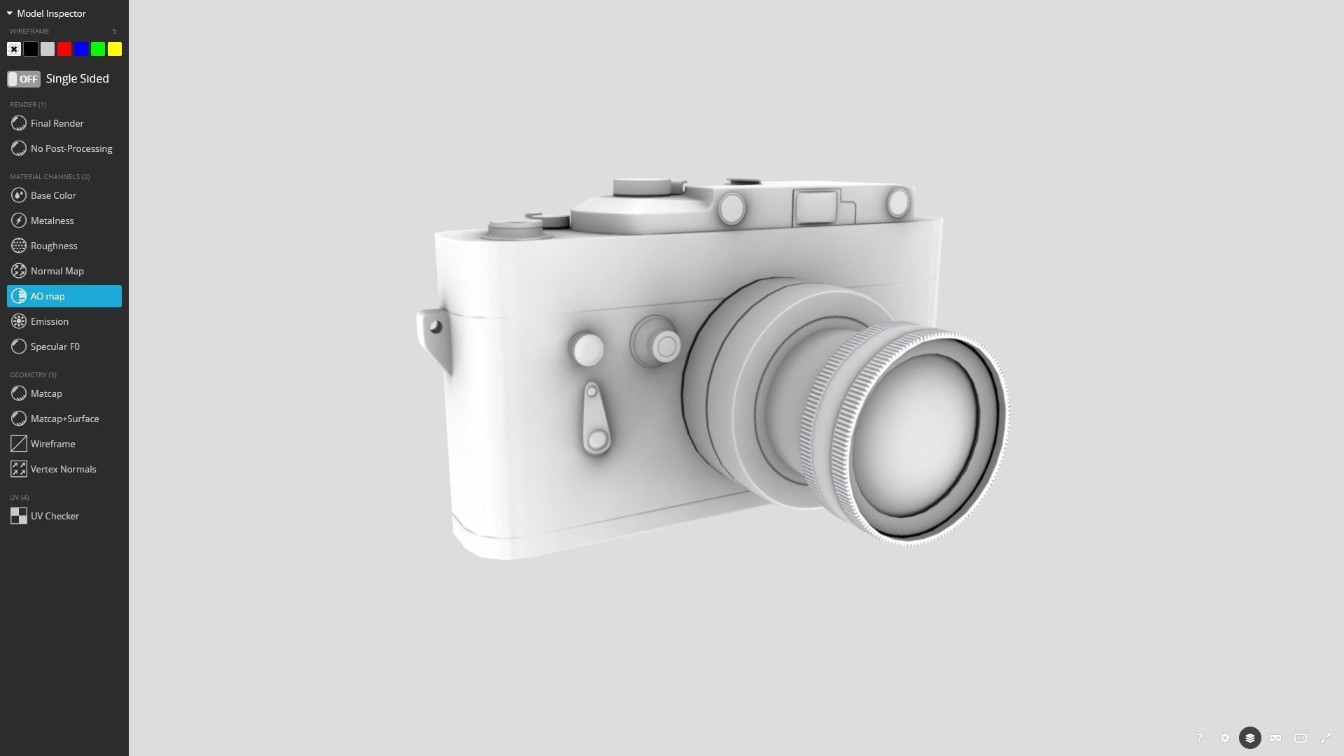 Analog Camera 3D Model Low-poly 3D model_9