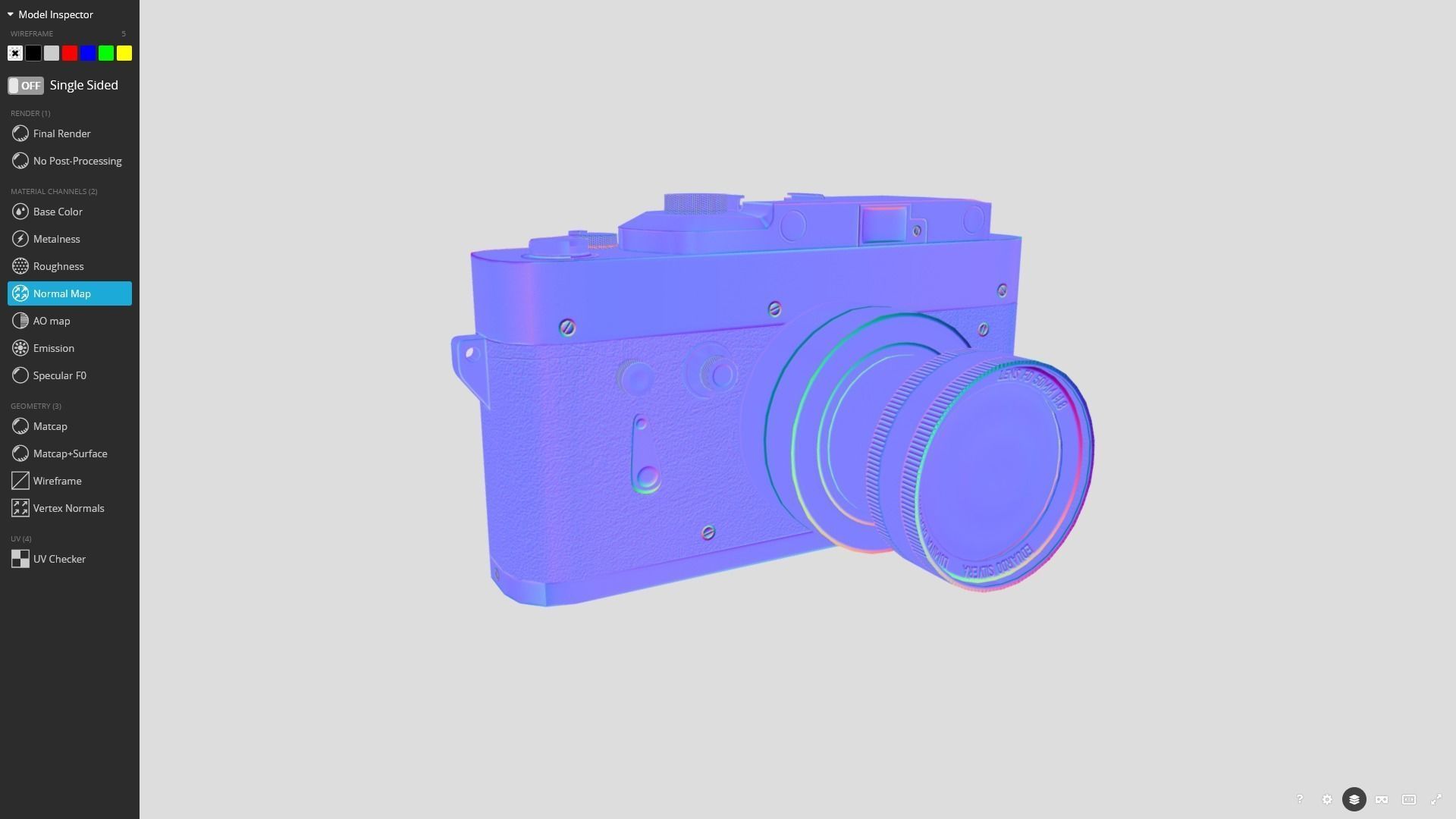 Analog Camera 3D Model Low-poly 3D model_8