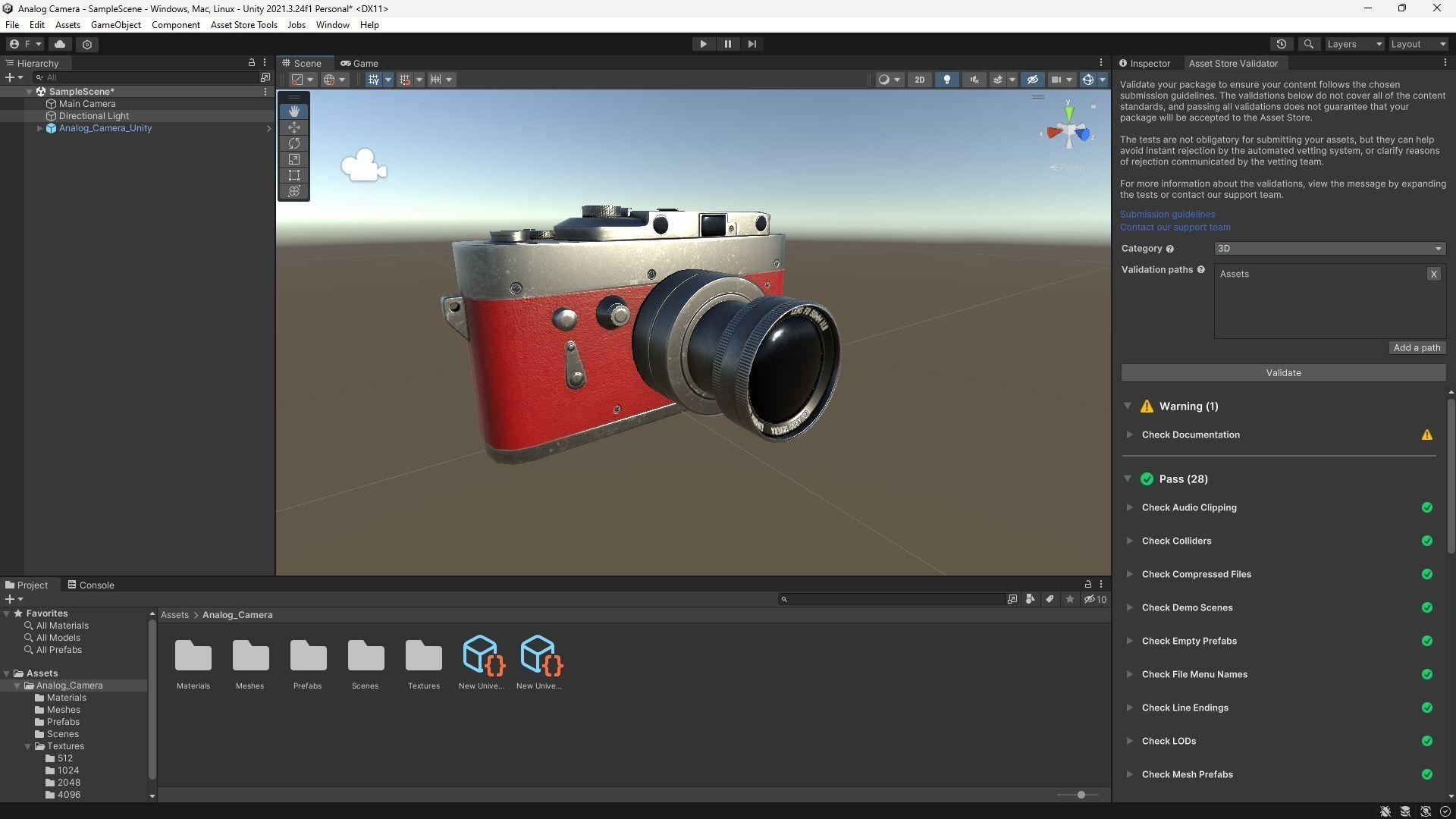 Analog Camera 3D Model Low-poly 3D model_3