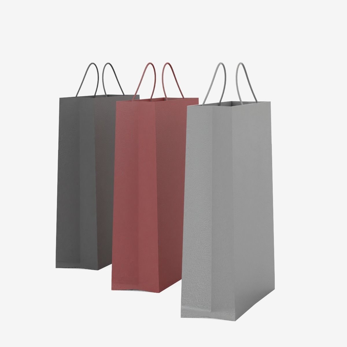 Shopping Bags Low-poly 3D model_10