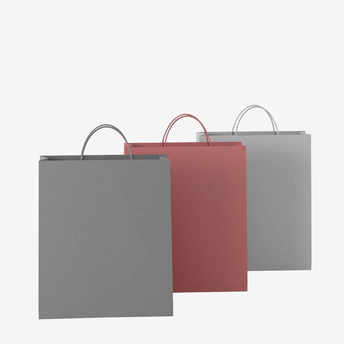 Shopping Bags Low-poly 3D model_13