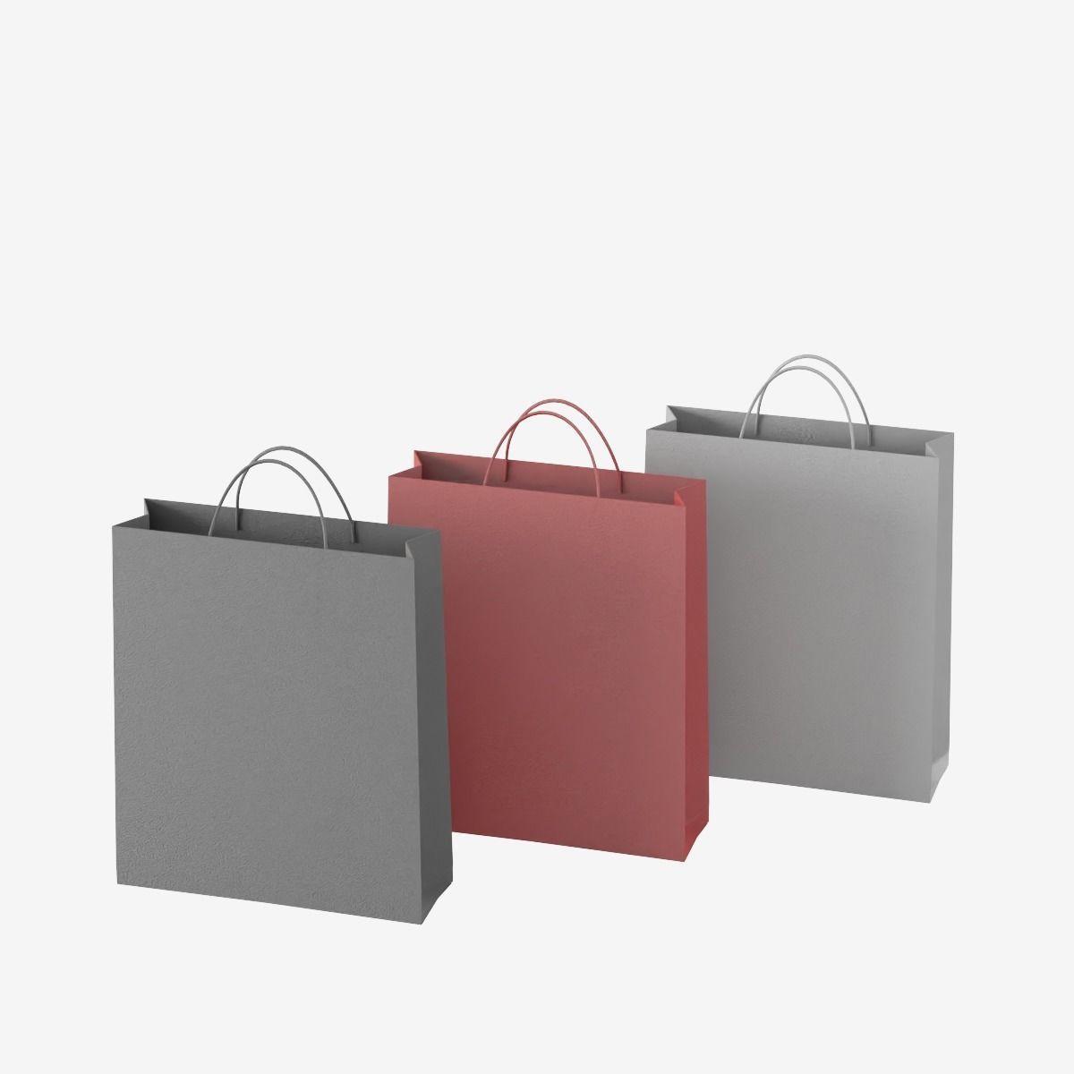 Shopping Bags Low-poly 3D model_12