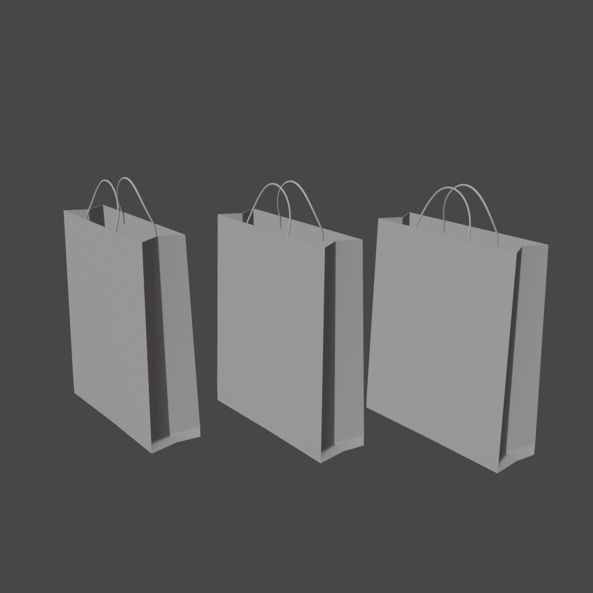 Shopping Bags Low-poly 3D model_15
