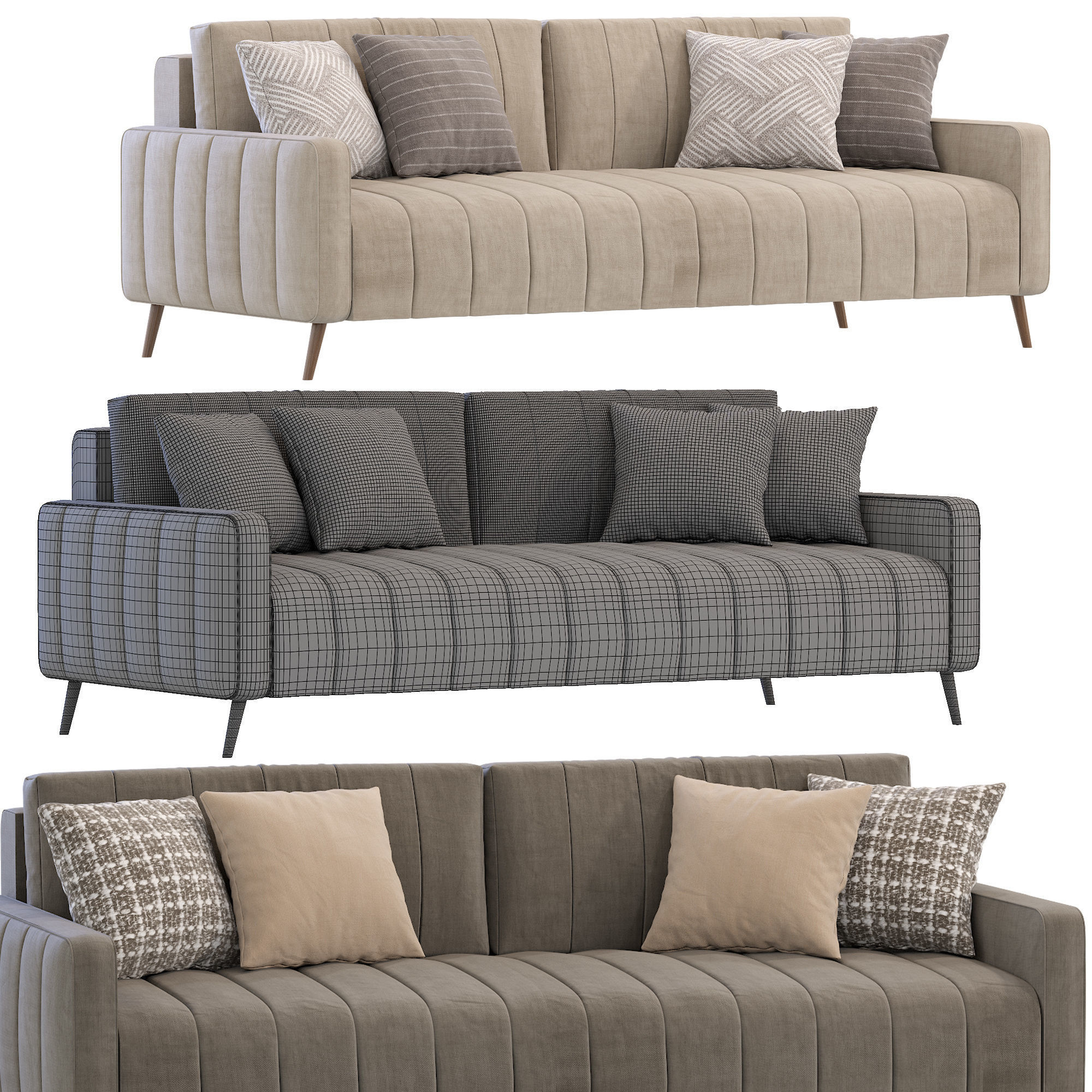Sofa Markful by Divan ru 3D model_3