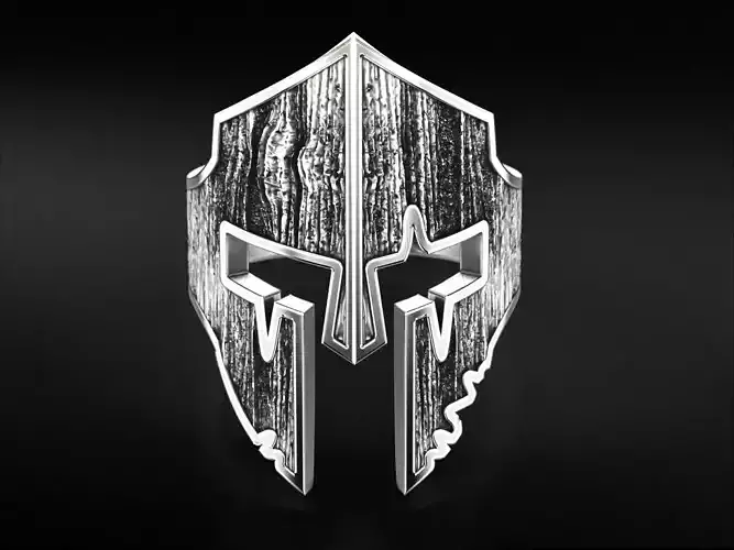 Ring Spartan warrior helmet 795