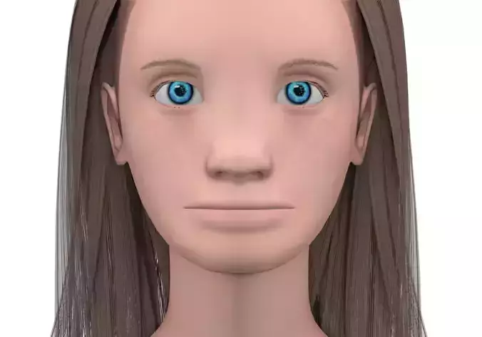 Girl with brown hair