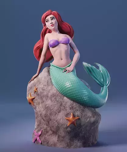 Ariel from The Little Mermaid 3D print model