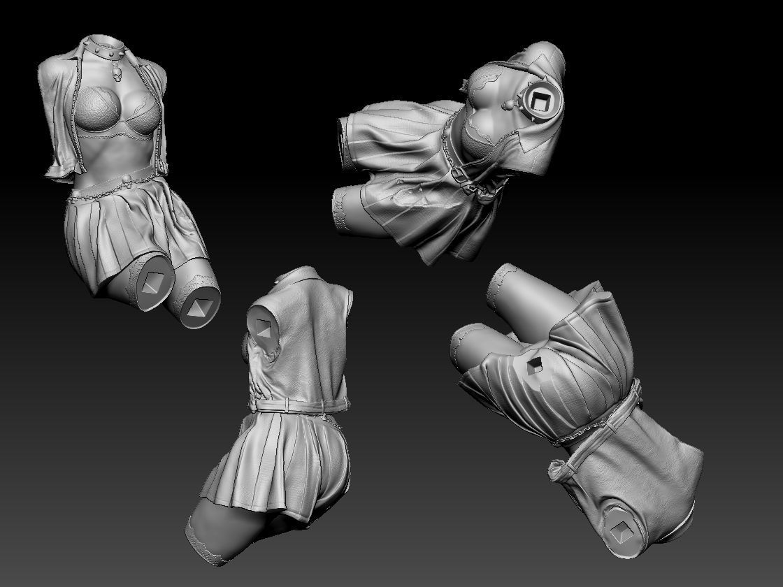 wednesday and Enid 3D print model_12