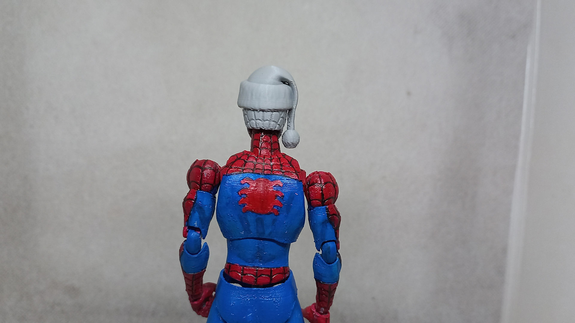 Santa Head accessory for my SPIDER MAN 3D printed action figure 3D print model_14